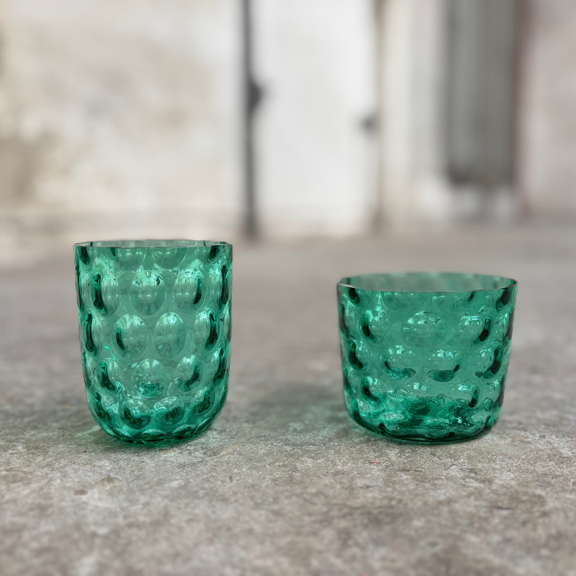 Kodanska Danish Summer Glas Big Drops Water Glass Forest Moss