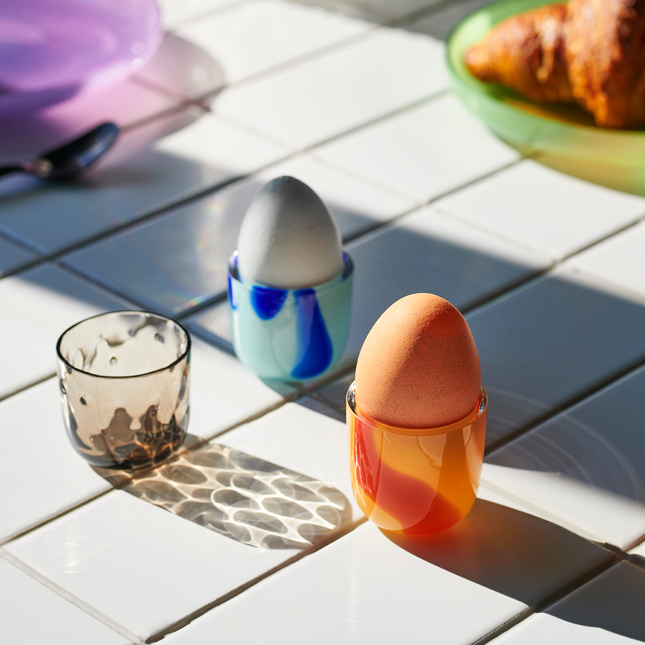 Kodanska Flow Egg Cup Flow egg cup Orange W. Dots