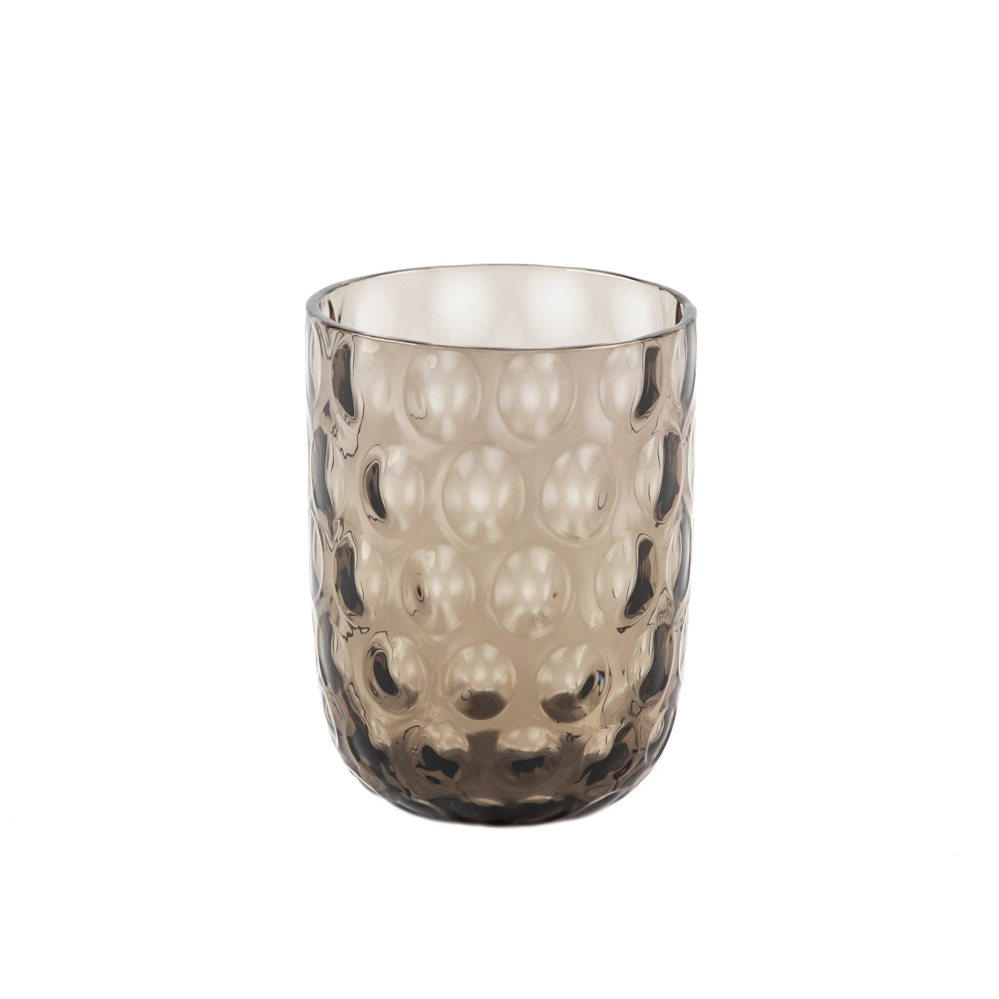 Kodanska Danish Summer Tumbler Big Drops Water Glass Black Smoke