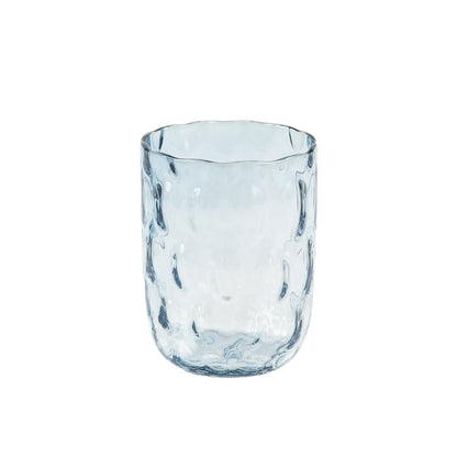 Kodanska Danish Summer Tumbler Big Drops Water Glass Blue Smoke