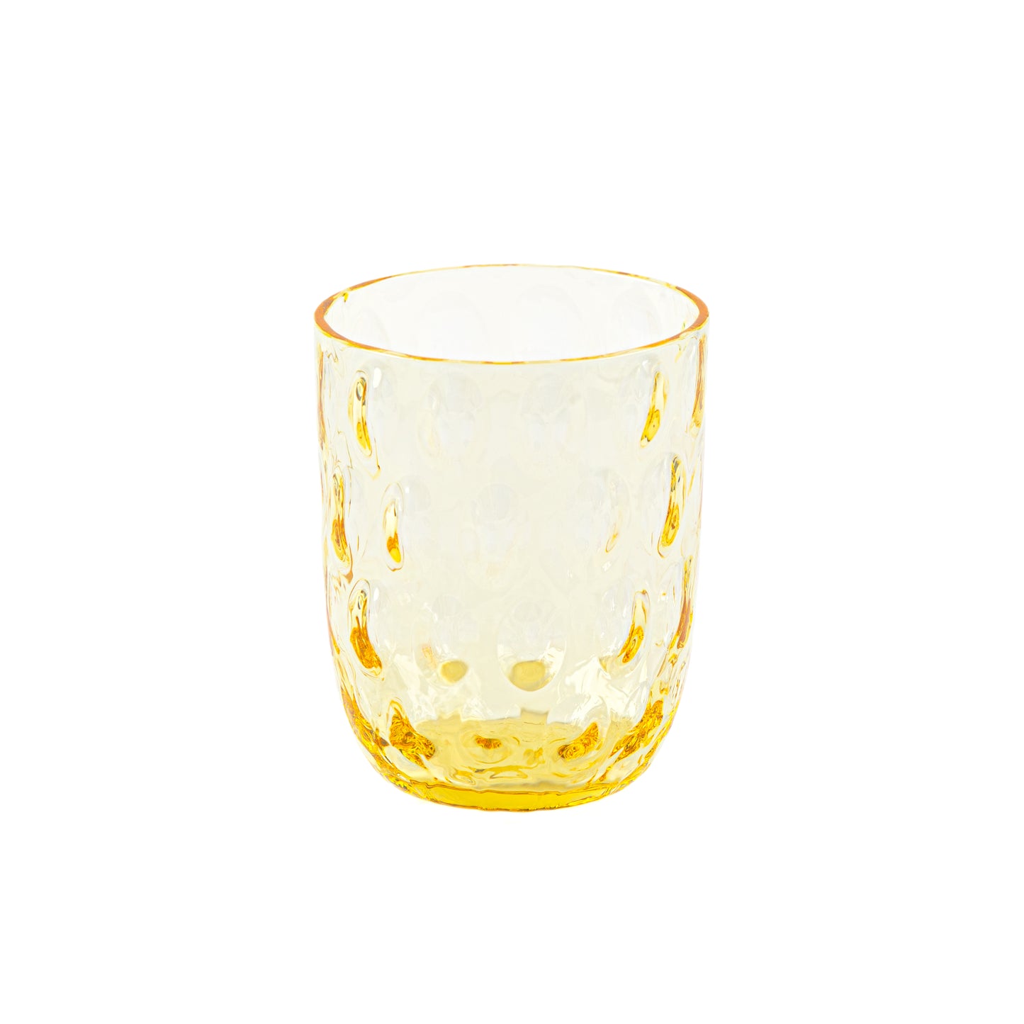 Kodanska Danish Summer Tumbler Big Drops Water Glass Yellow