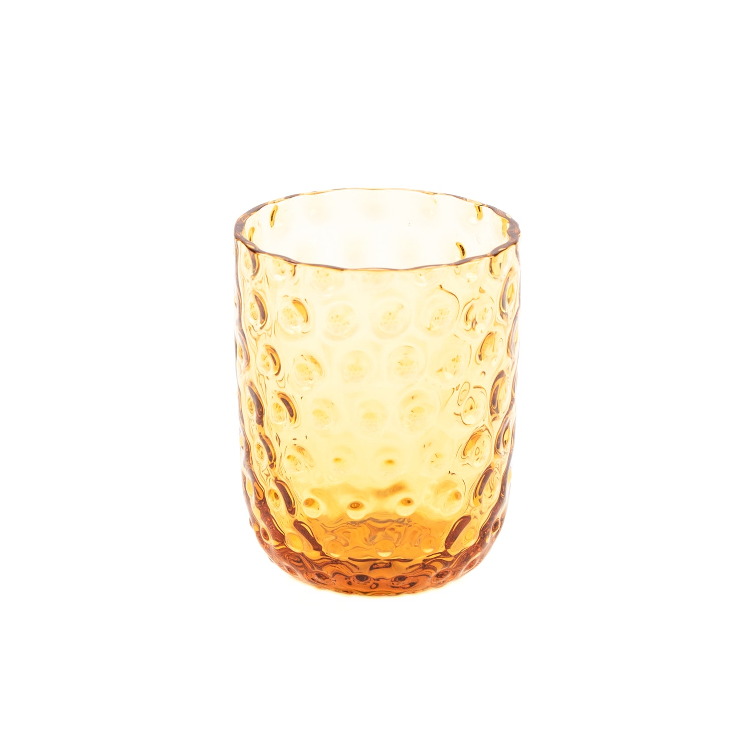 Kodanska Danish Summer Tumbler Small Drops Water Glass Amber