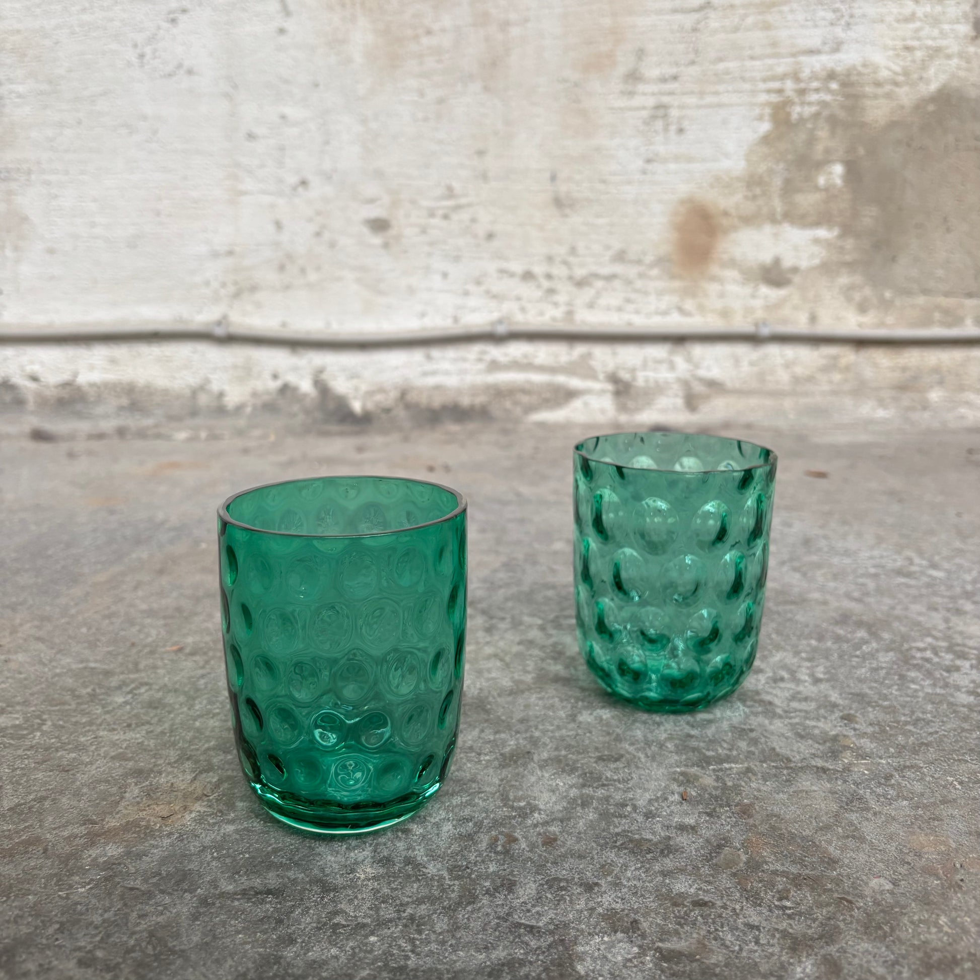 Kodanska Danish Summer Tumbler Small Drops Water Glass Forest Moss