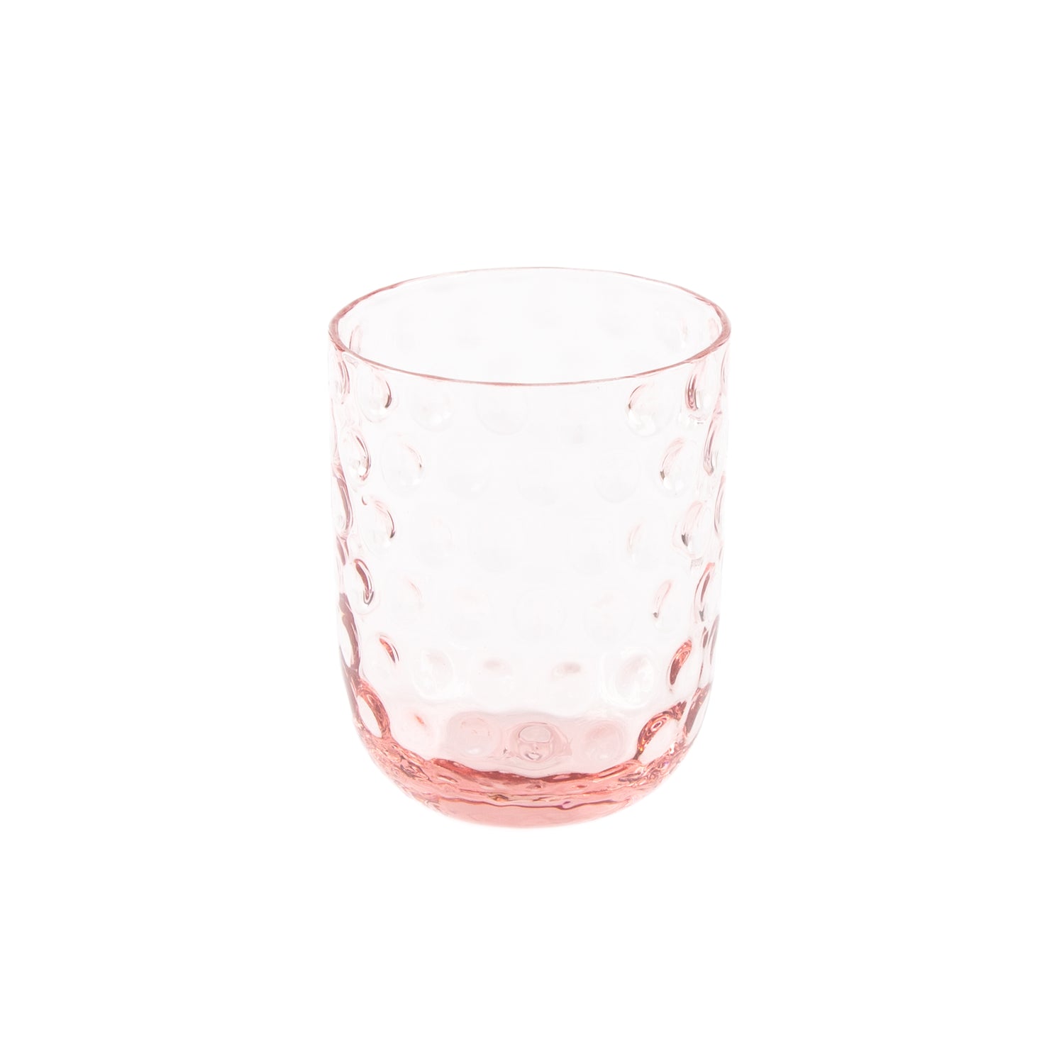 Kodanska Danish Summer Tumbler Small Drops Water Glass Pink