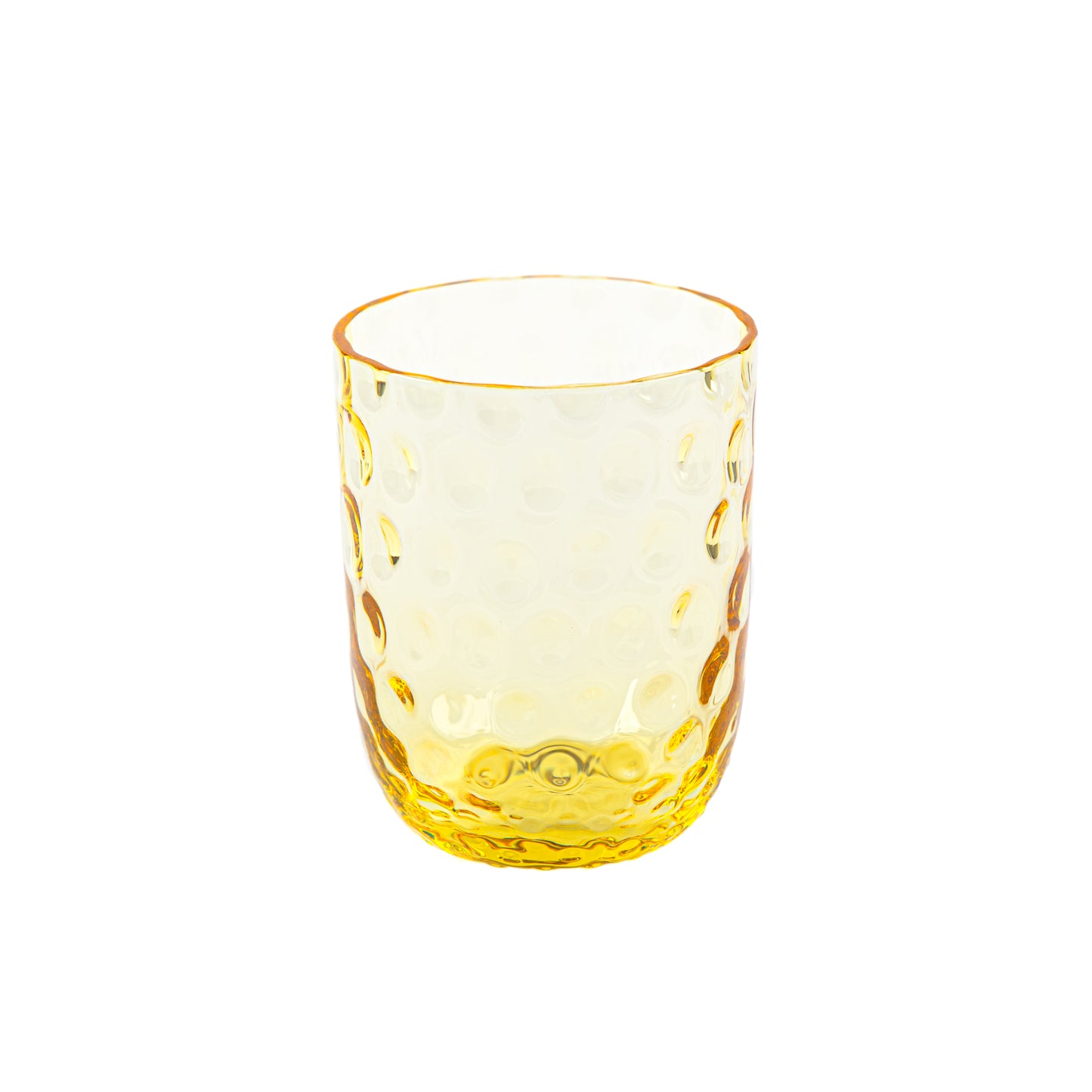 Kodanska Danish Summer Tumbler Small Drops Water Glass Yellow