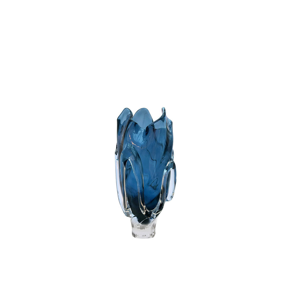 Kodanska Faith Vase 01 Art, 25cm Vase Blue Smoke W/Art