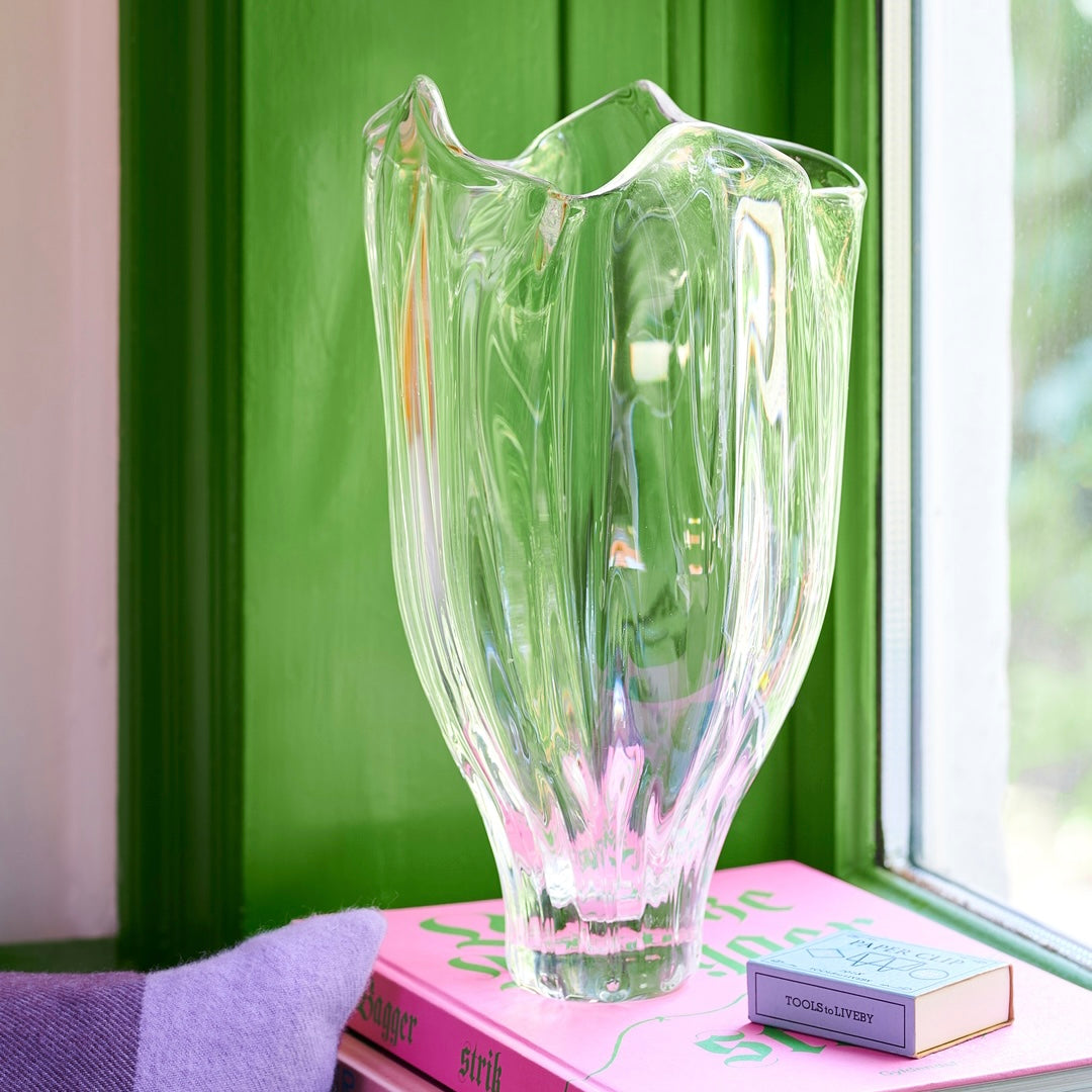 Kodanska Faith Vase 02, 35cm Vase Blue Smoke