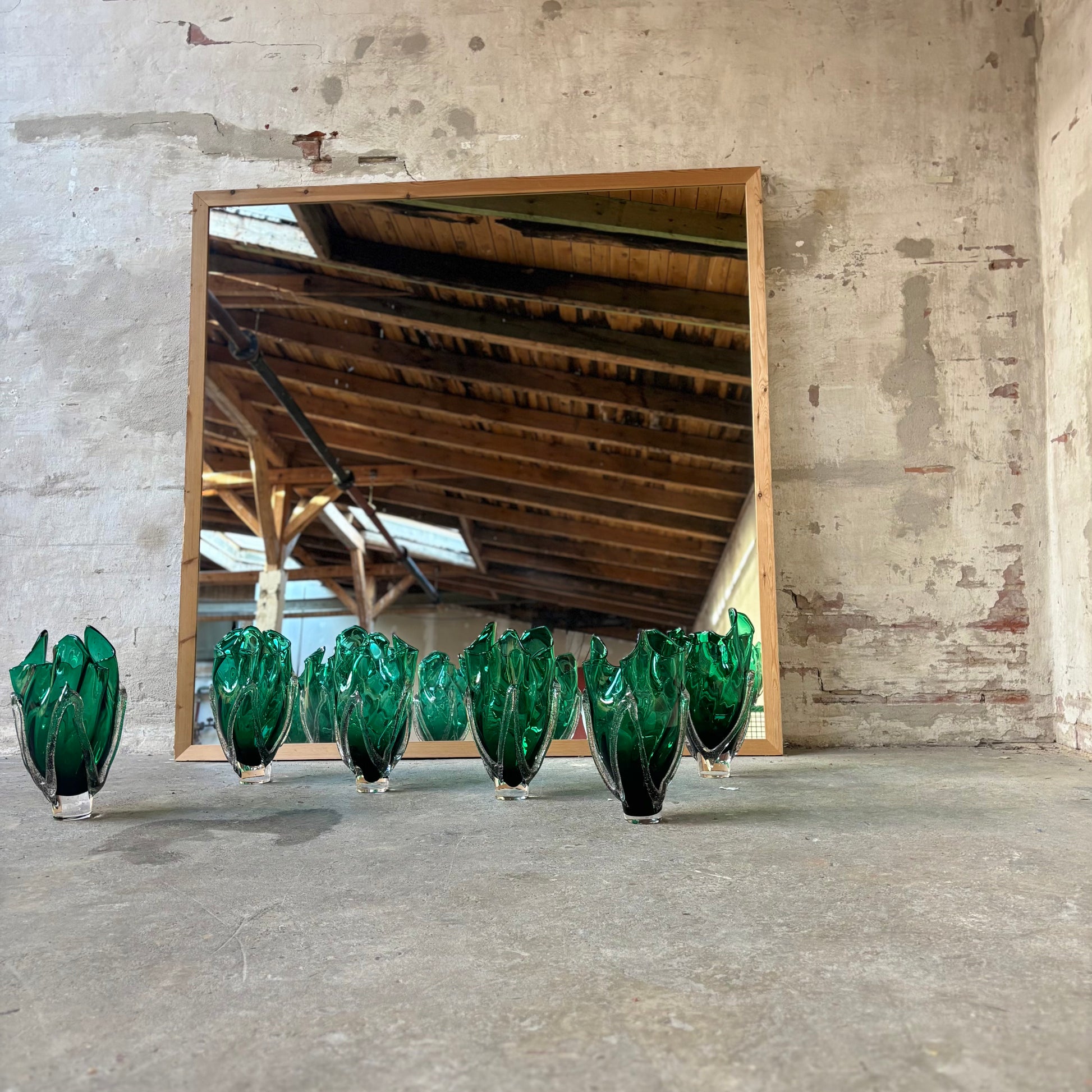 Kodanska Faith Vase 02 Art Vase Green W/Art