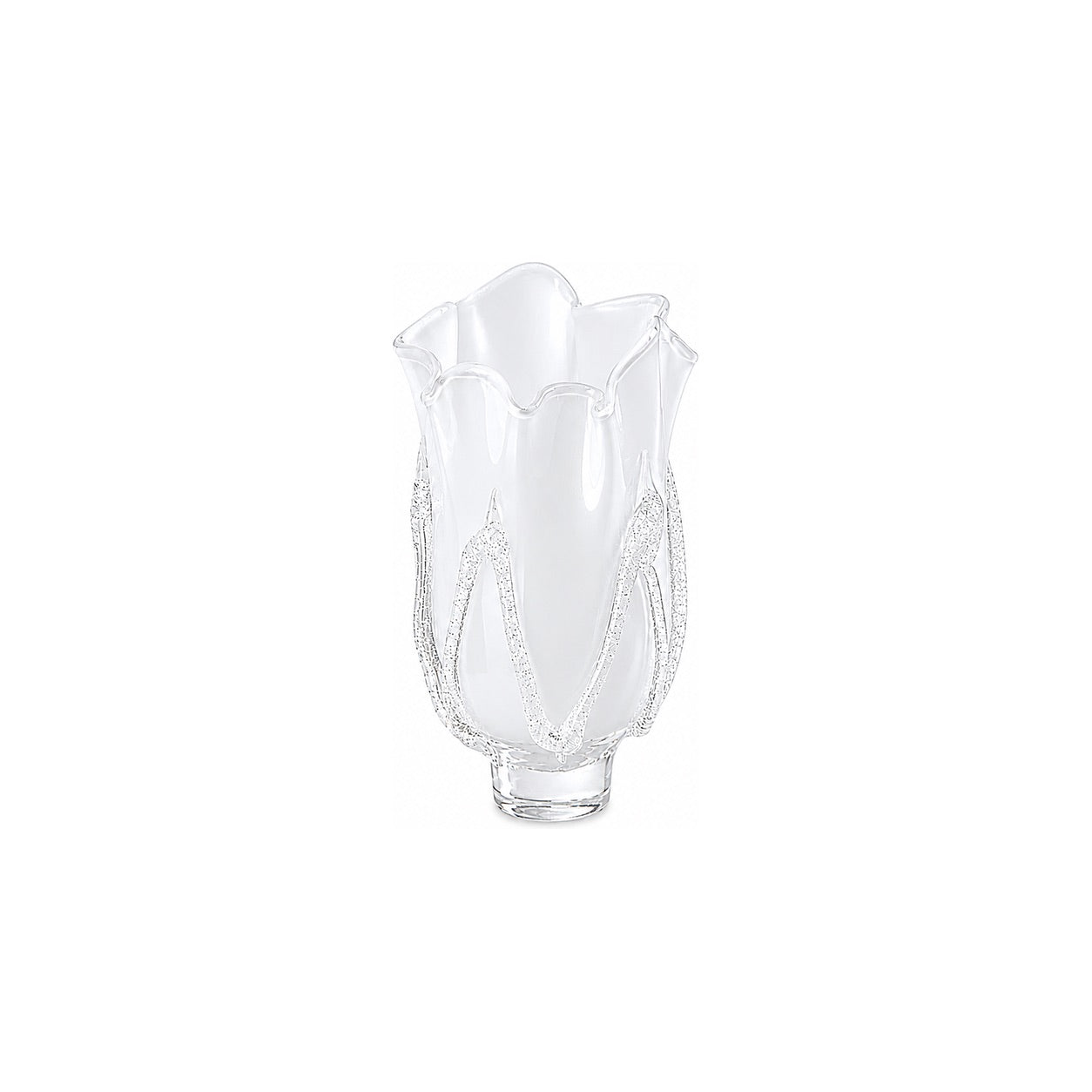 Kodanska Faith Vase 02 Art, 35cm Vase Ice w. Sand Art Denmark