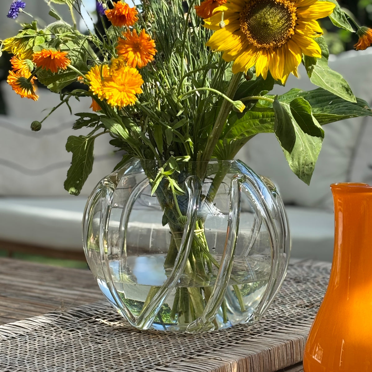 Kodanska Faith Vase Circle Art, D30 cm Vase Clear W/Art