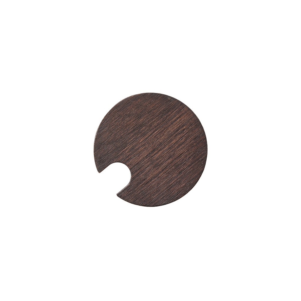 Kodanska Glass Lid with Hole Lid Dark Stained Oak