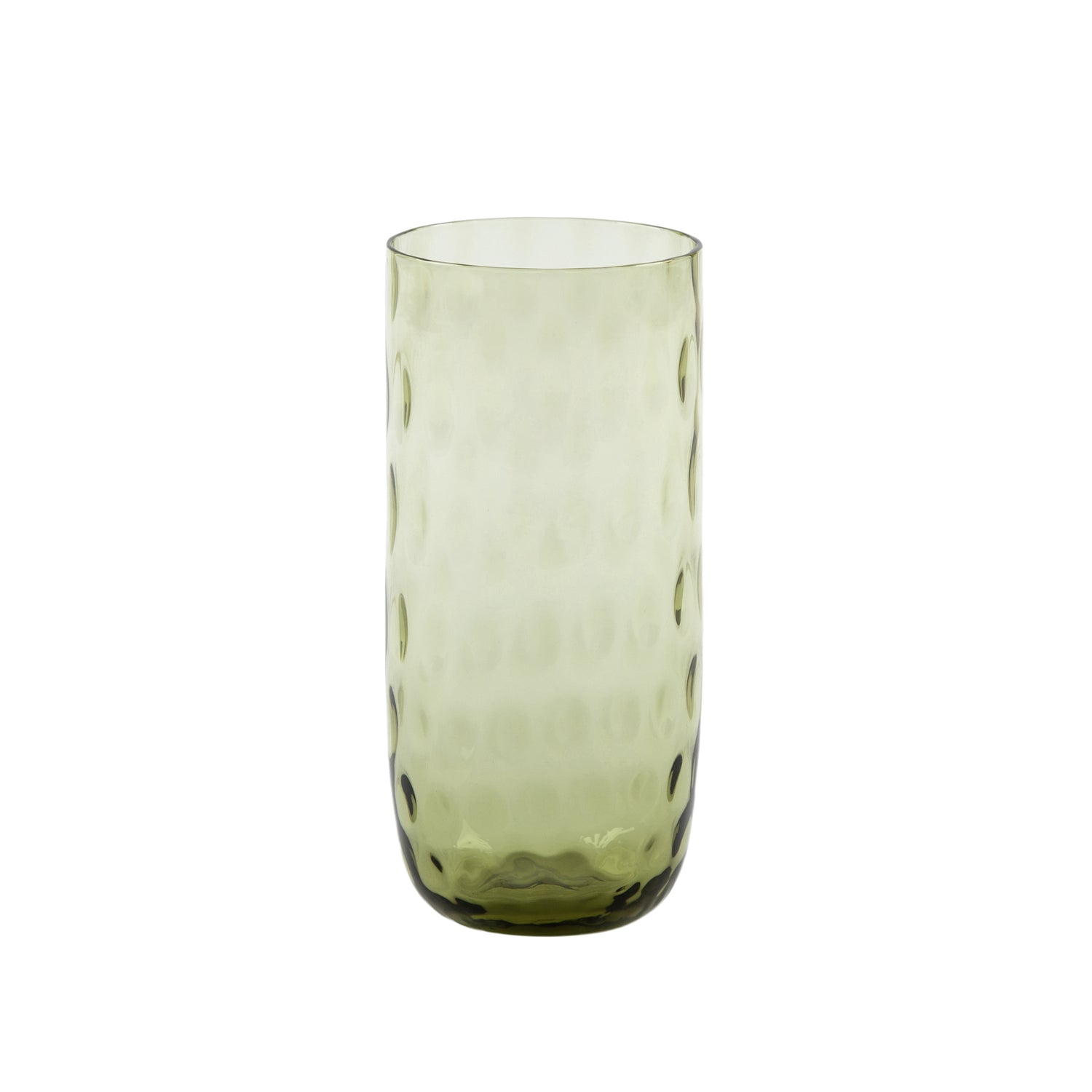 Kodanska Danish Summer Højt Glas Water Glass Olive Green