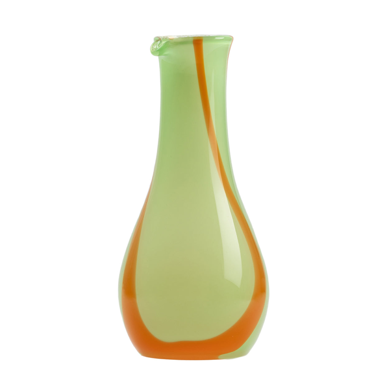Kodanska Flow Carafe Carafe / Vase Green W. Orange Stripes