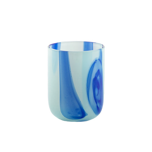 Kodanska Flow Tumbler Water Glass Light Blue W. Stripes