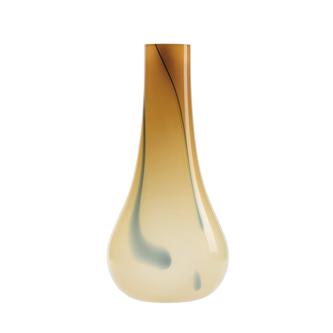 Kodanska Flow Vase Vase Beige w. Blue Stripes