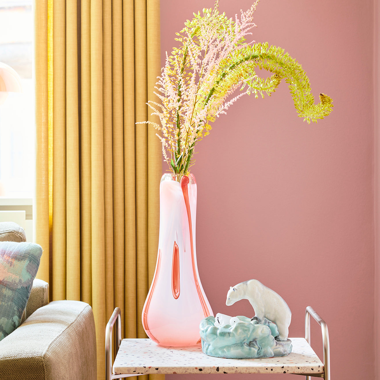 Kodanska Flow Vase Vase Multicolour Pink